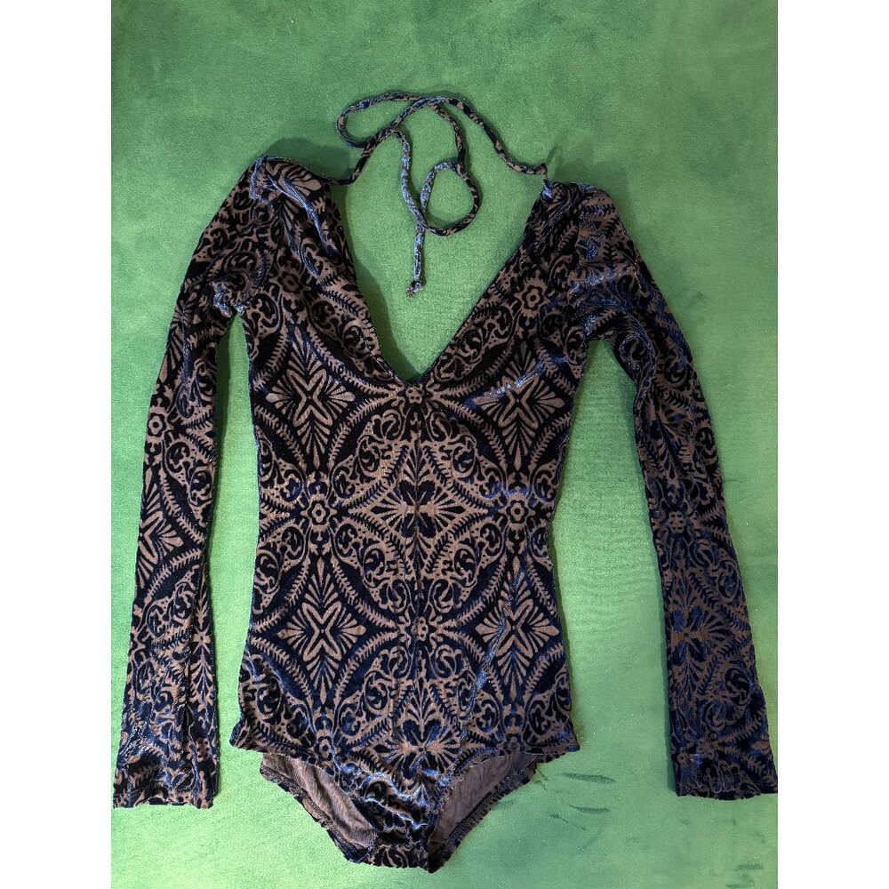 Ocean Burnout Velvet Mystique Bodysuit - Limited Edition - XS